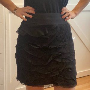 Express skirt - XS - black and ruffles
